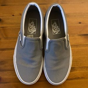 Gray Vans- Virtually Brand New